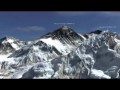 نمایش ۳ بعدی کوه اورست