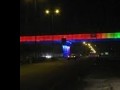 سقوط پل عابر پیاده در جاده خاوران/ ایجاد ترافیک ۷ کیلومتری