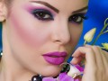 کافه پرشیا | مدل آرایش صورتی و بنفش عید ۹۳