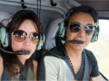 هشدار نیوز - شادمهر عقیلی و همسر امریکایی اش در حال خلبانی+ عکس