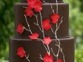 تصاویر کیک های عروسی شکلاتی